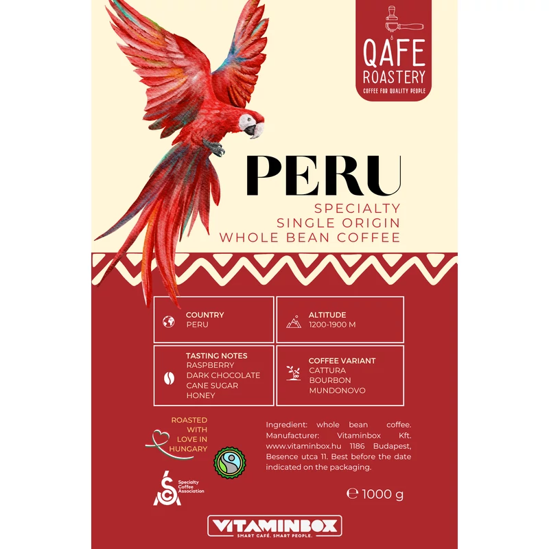 Peru szemes kávé Qafé