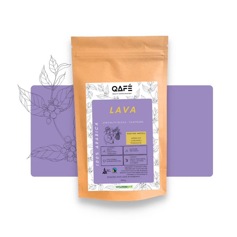 Lava 100% Arabica szemes kávé Qafé Quality Coffee Roastery Hungary